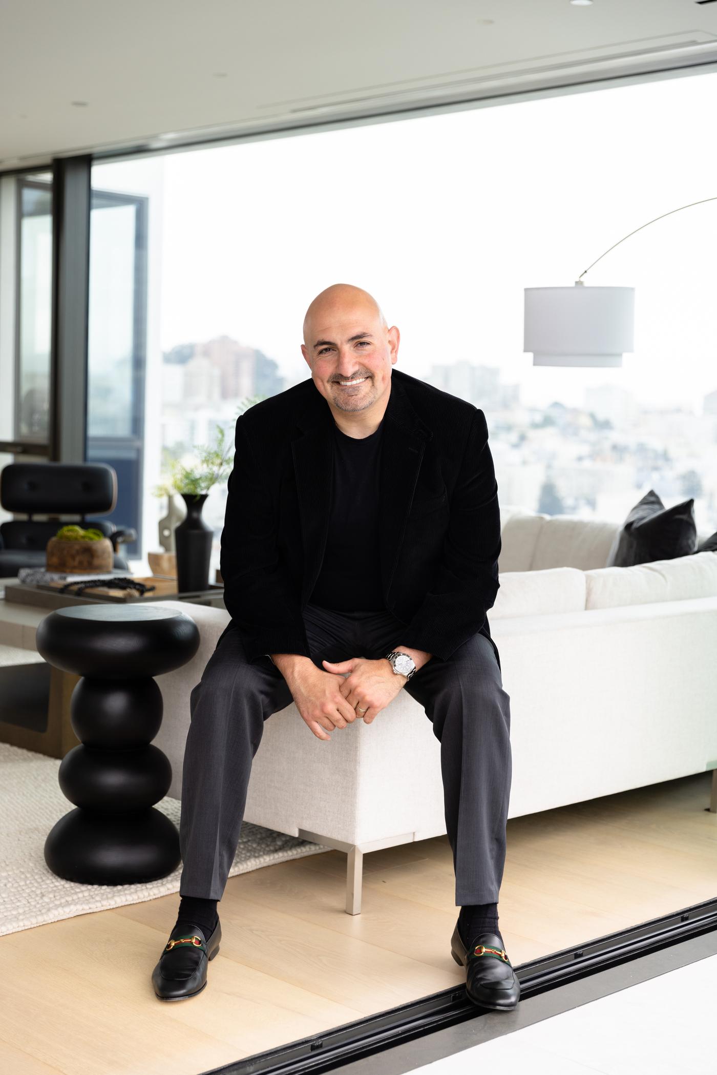 John Saddi in a Bay Area home