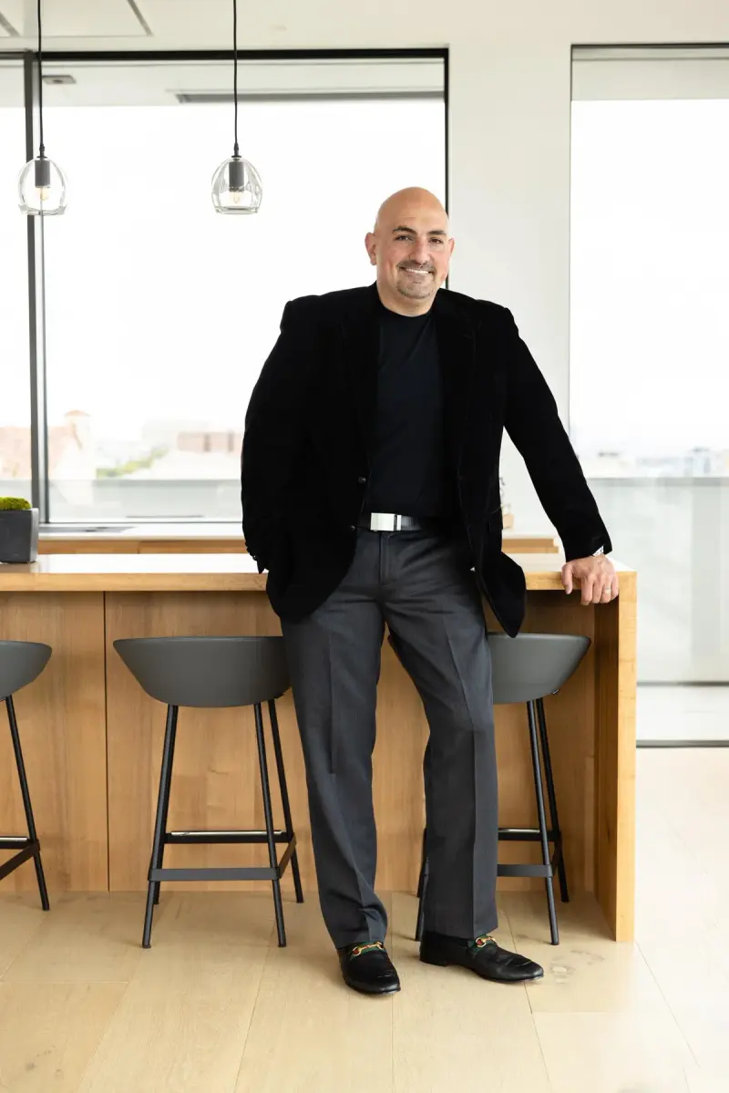 John Saddi in a Bay Area home